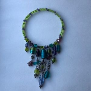 Choker beaded necklace